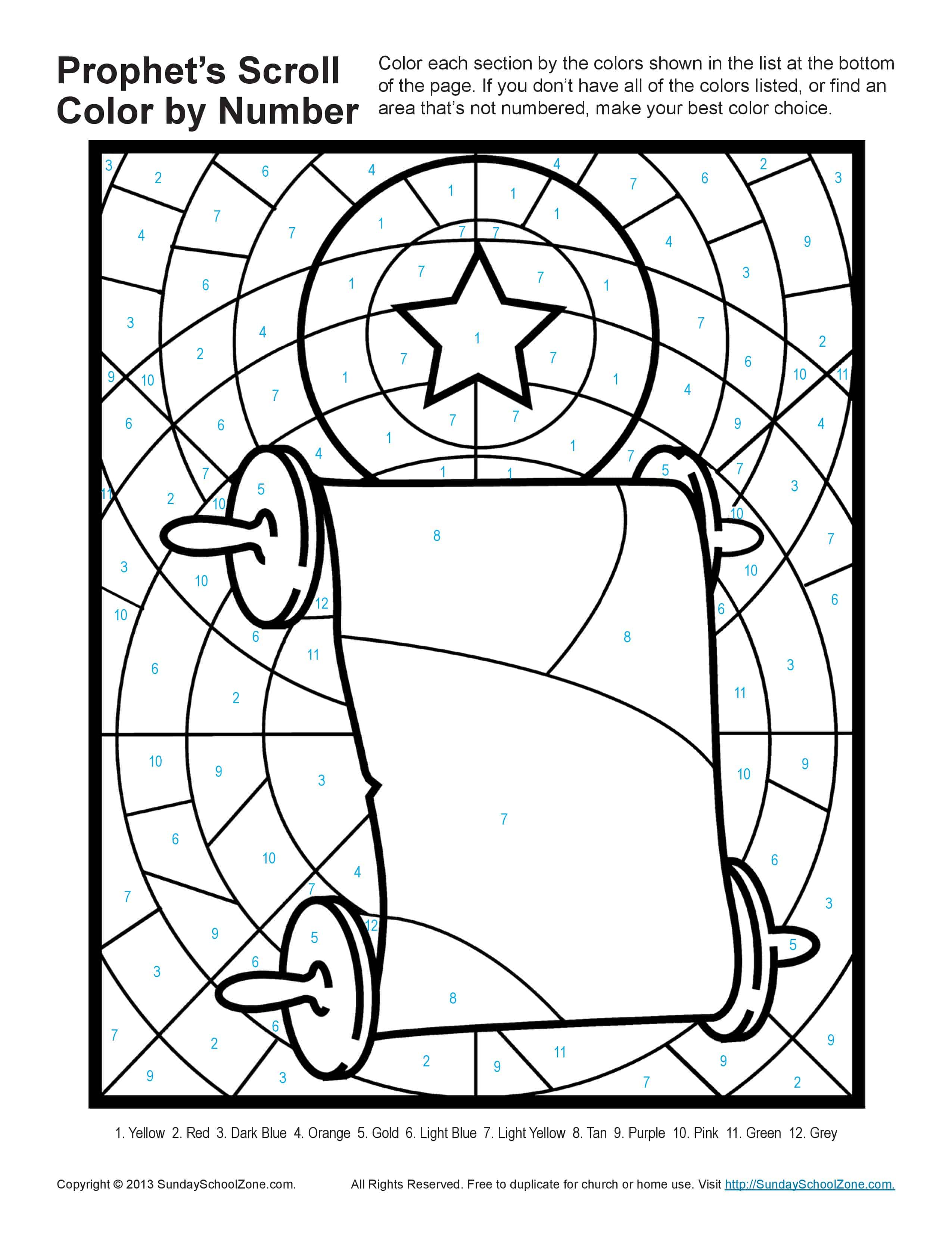 Bible Coloring Pages for kids | Prophets Told About God’s Son