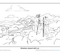 abraham and lot free coloring pages - photo #10