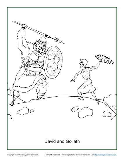 david and goliath coloring pages and activities - photo #7