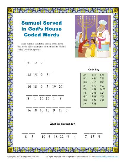 Free Printable Children S Bible Activity Sheets
