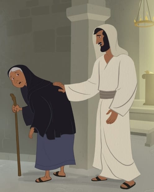 Jesus Healed A Woman With A Crooked Back Hour A Lesson Plan Children