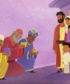 The Wise Men Worship Jesus—Bible Story Teaching Picture