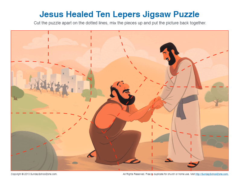 jesus heals the man with leprosy coloring pages
