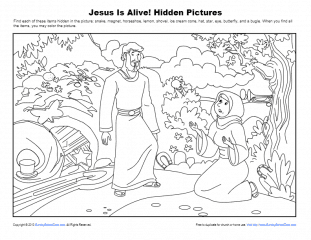 Jesus Is Alive! Hidden Pictures