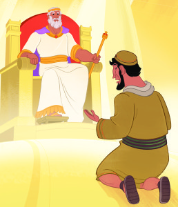 The Parable of the Forgiving King—Bible Story Teaching Picture