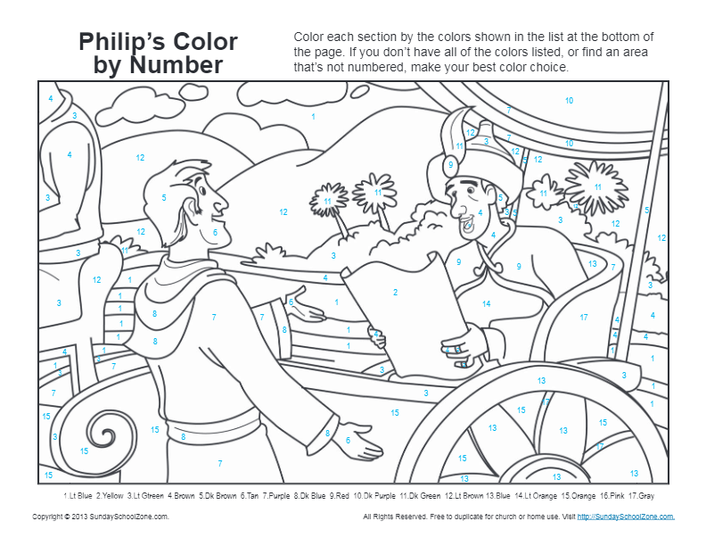 93 Bible Coloring Pages Philip Ethiopian Pictures