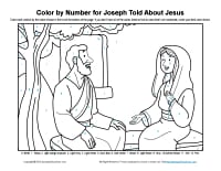 mary jesus and joseph coloring pages