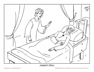 Angel Coloring Pages Joseph Was Told About Jesus