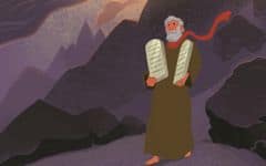 Moses Receives the Ten Commandments Teaching Picture