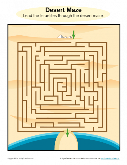 ten commandments maze