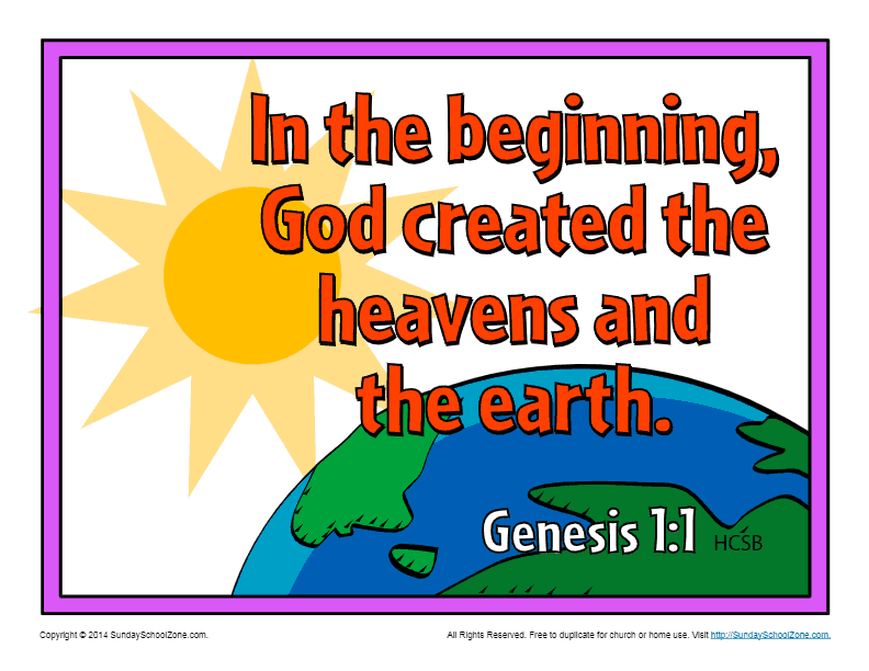 in the beginning god created