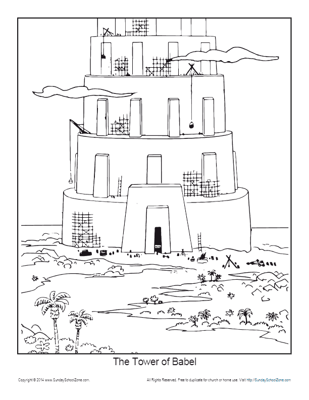 free-printable-tower-of-babel-coloring-pages