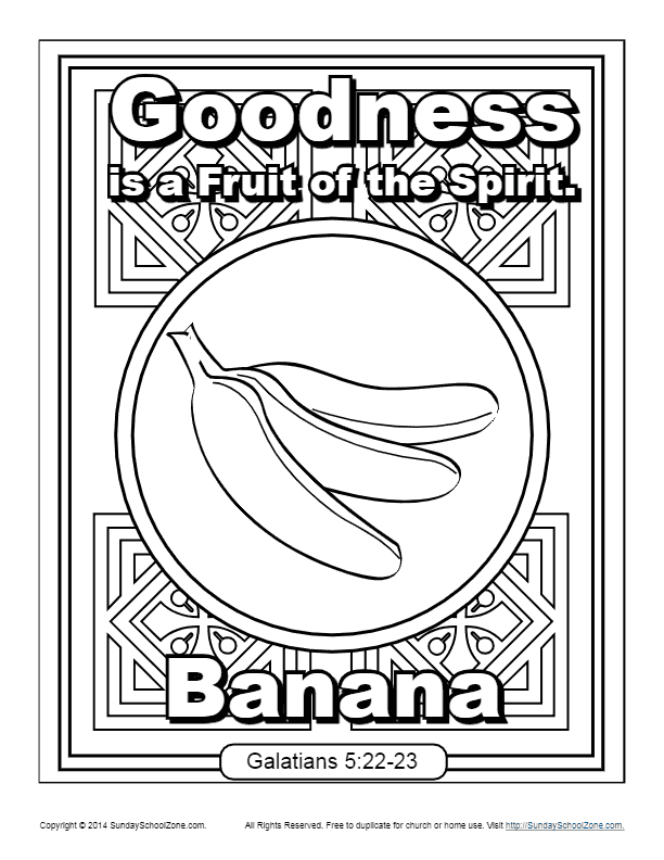 fruit of the spirit coloring pages