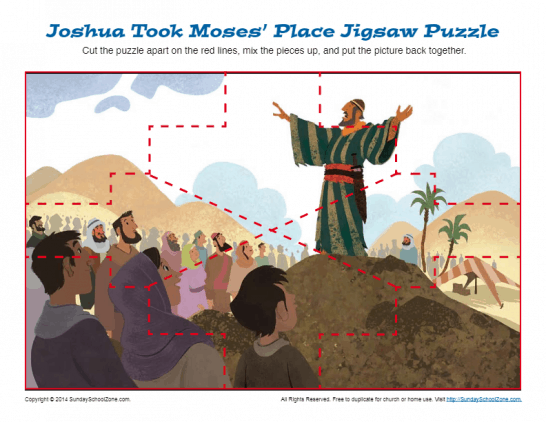 Joshua Took Moses' Place Jigsaw Puzzle