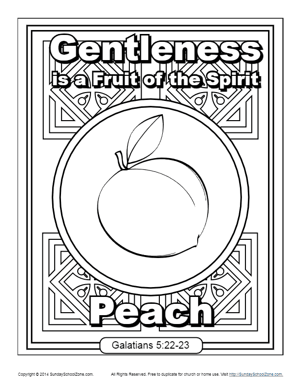 Get Fruit Of The Spirit Coloring Page Images