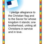 Pledge to the Christian Flag - Printable Poster