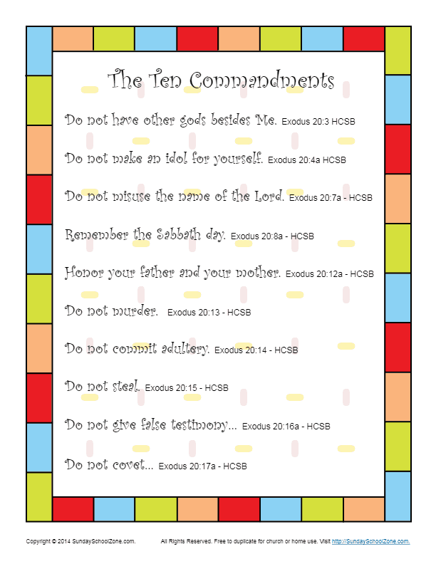 free-ten-commandments-printable