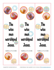 Wise Men Worshiped Jesus Bookmarks