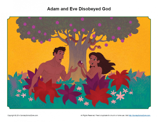 Adam and Eve Disobeyed God Sermon Picture