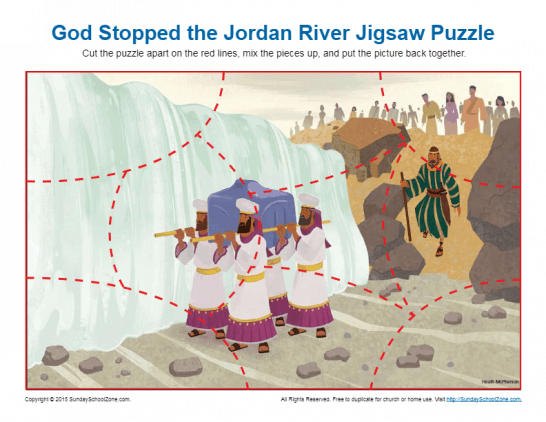 God Stopped the Jordan River Jigsaw Puzzle