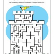 Children's Bible Activity - Walls of Jericho Maze