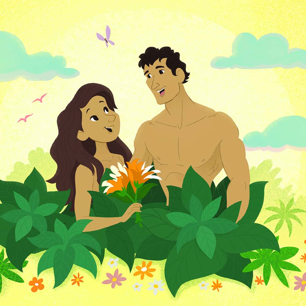 Adam And Eve Printable Craft