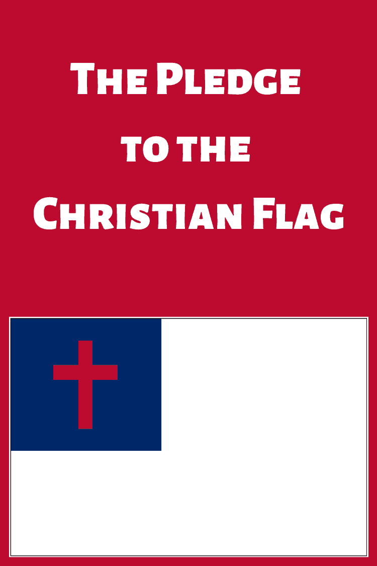 Pledge to the Christian Flag Post and Activities on Sunday School Zone