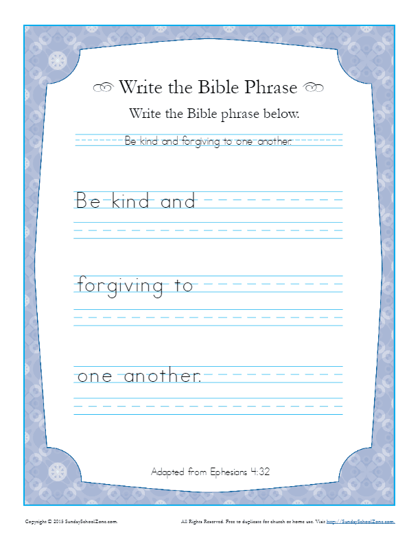 Jesus Taught About Forgiveness Free Printables On Sunday School Zone