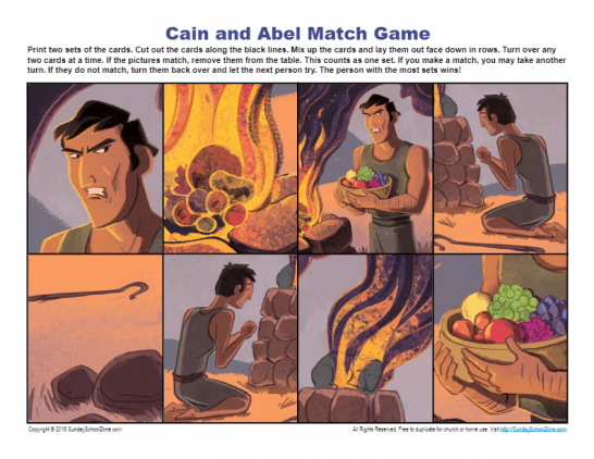 Cain and Abel Match Game