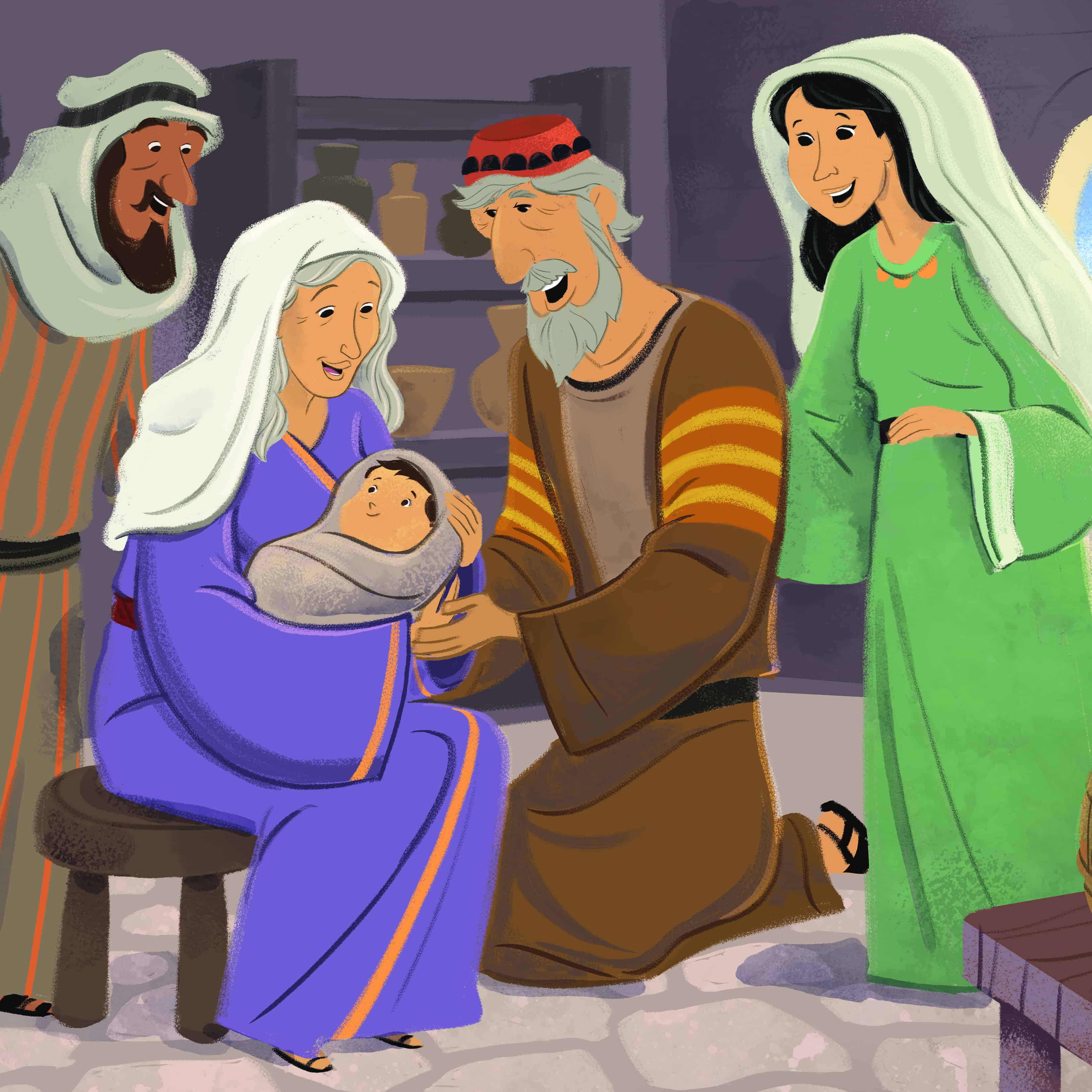 The Birth of John the Baptist Story Summary - Children s