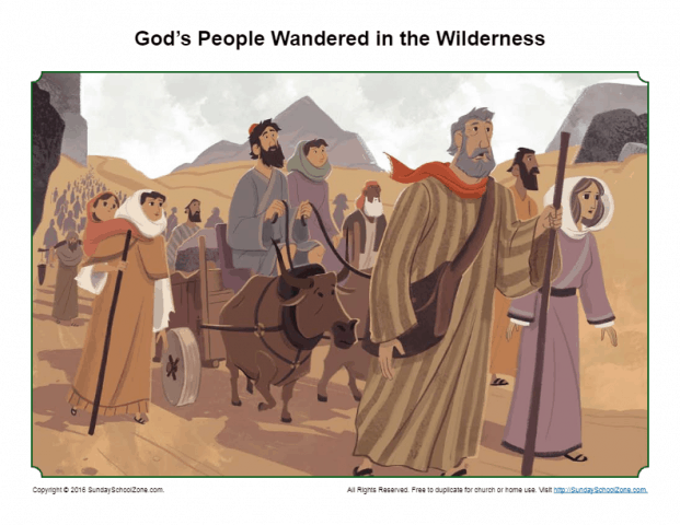 definition of wandering in the bible