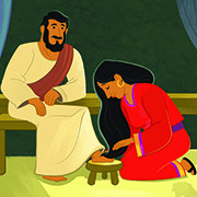 Mary Anointing Jesus' Feet Bible Activities