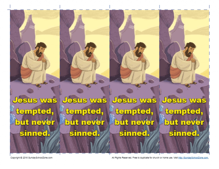 Jesus' Temptation Bible Activities