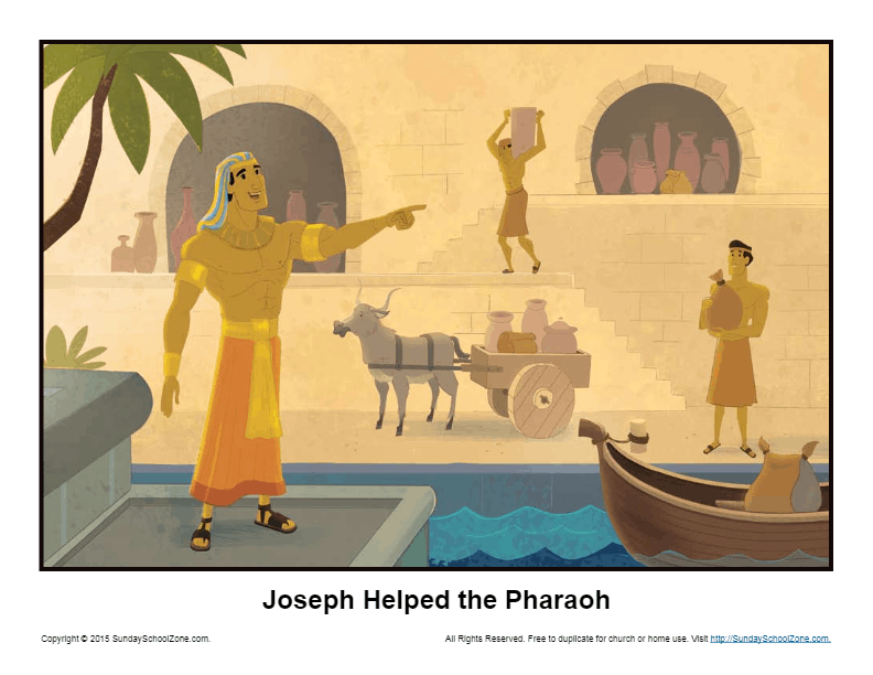 Joseph Helped Pharaoh Archives - Children's Bible Activities | Sunday ...