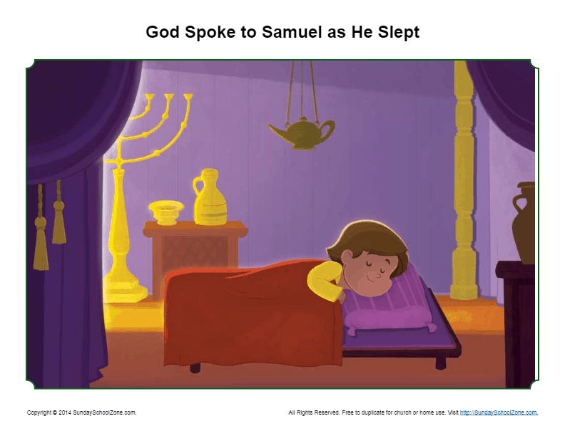 God Spoke To Samuel Story Illustration 5085