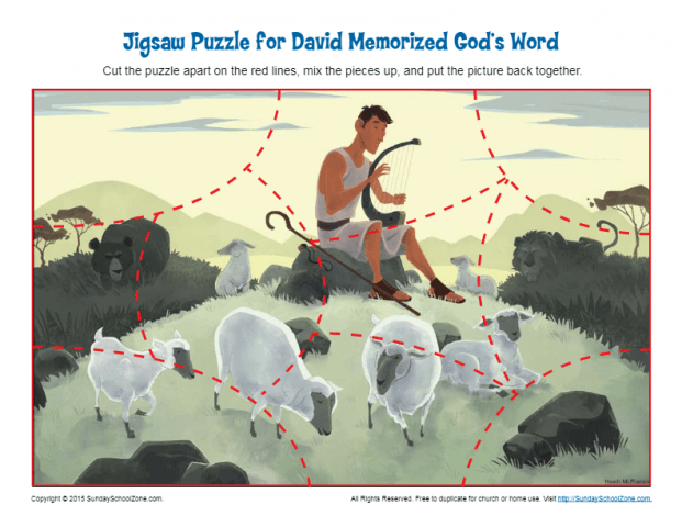 David Memorized God's Word Jigsaw Puzzle