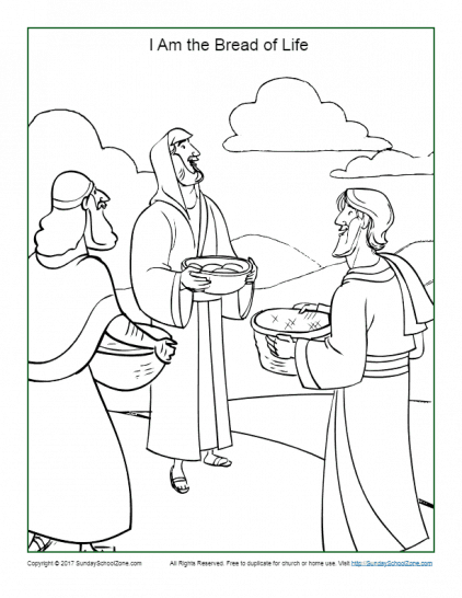 9900 Bible Coloring Pages Bread Of Life , Free HD Download