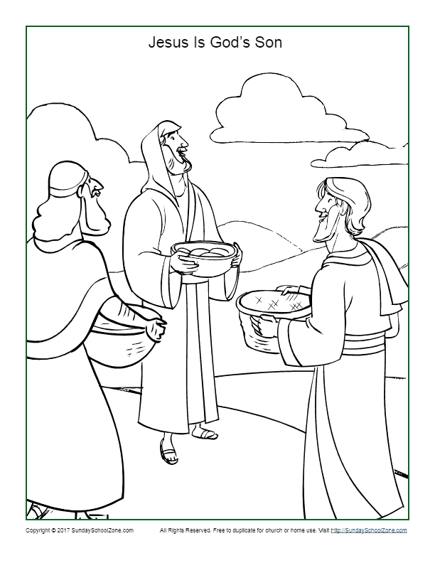 Jesus Is the Son of God Coloring Page