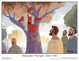 Zacchaeus Met Jesus Teaching Picture