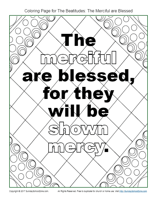 sermon on the mount coloring page