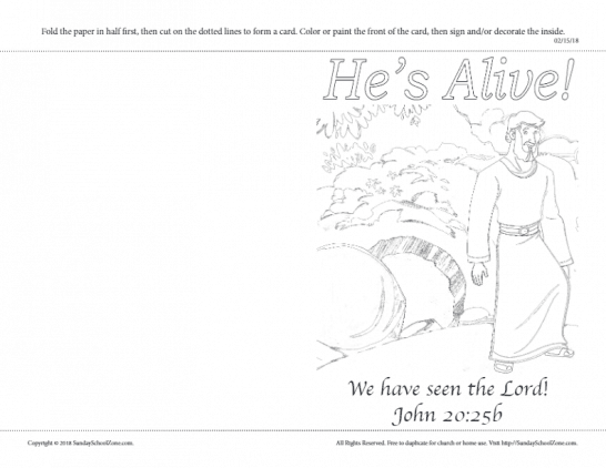 He's Alive! Easter Greeting Card