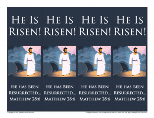 He is Risen! Easter Bookmark