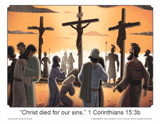 Jesus' Crucifixion Story Illustration