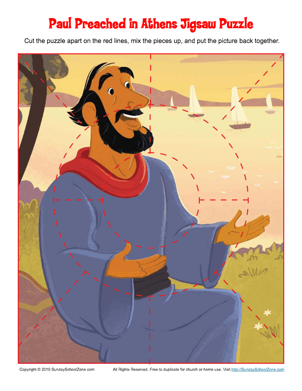 Free, Printable Bible Activities About Paul on Sunday School Zone