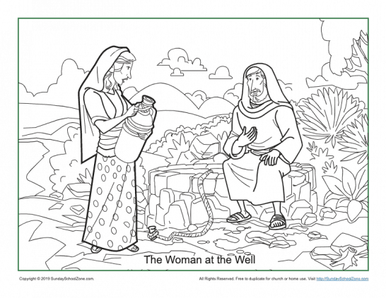 Free, Printable Woman At The Well Activities on Sunday School Zone
