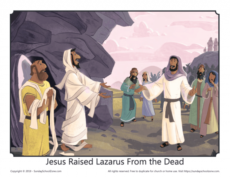 lazarus gets sick kid bible story