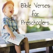 80 Preschool Bible Verses