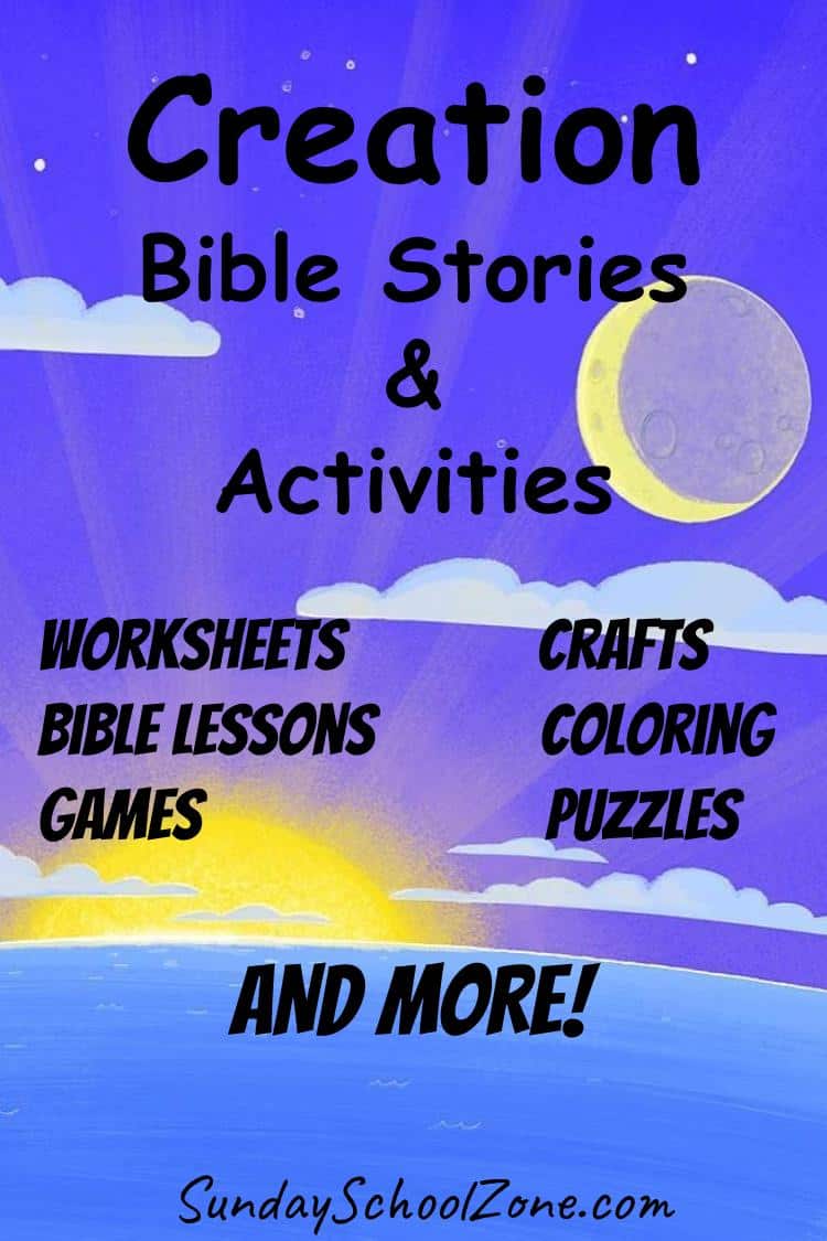 10 pack God's Creation Bible themed flashcards Preschool Bible study curriculu 