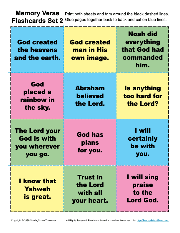 Free Printable Bible Verse Flash Cards