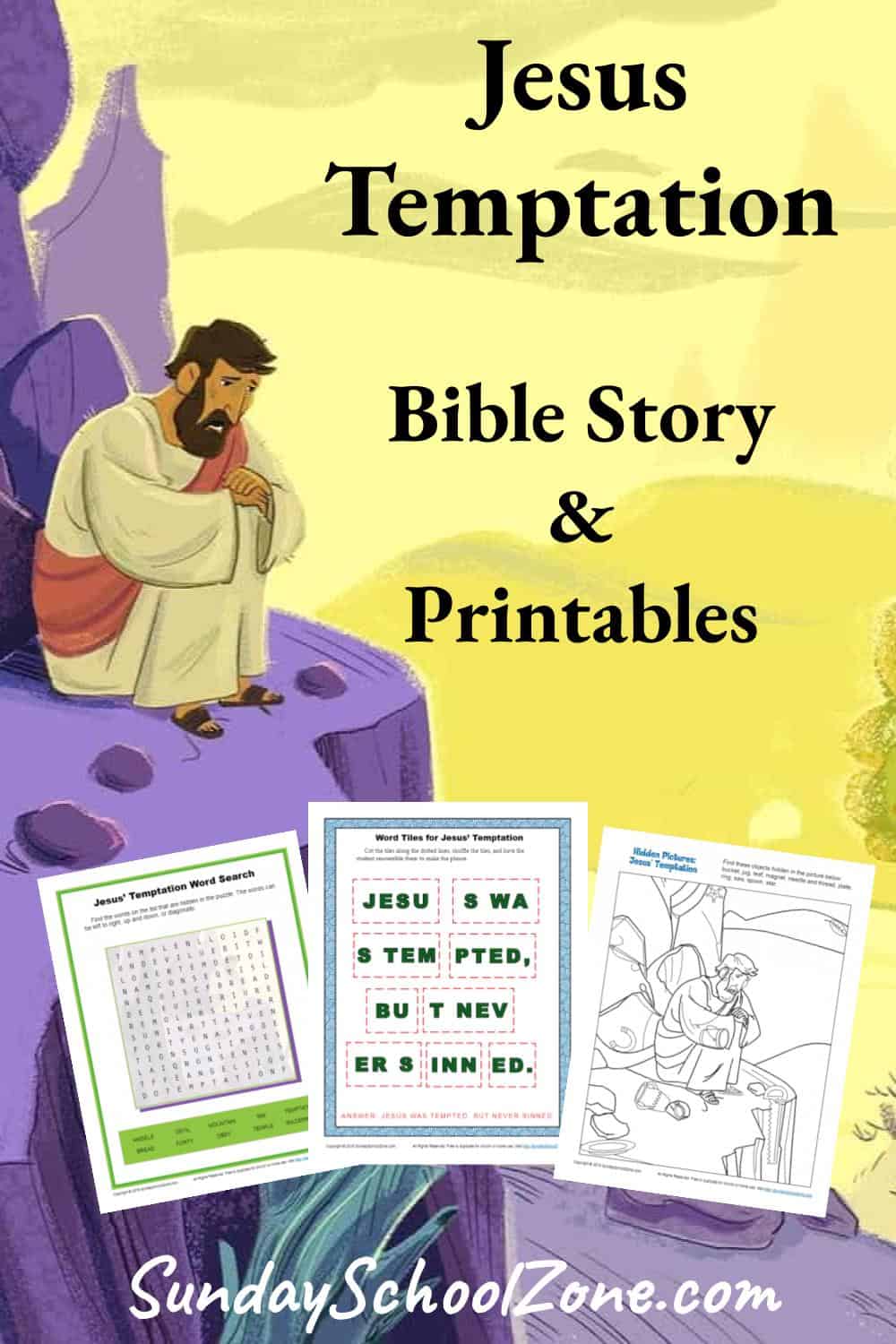 Jesus' Temptation Bible Activities